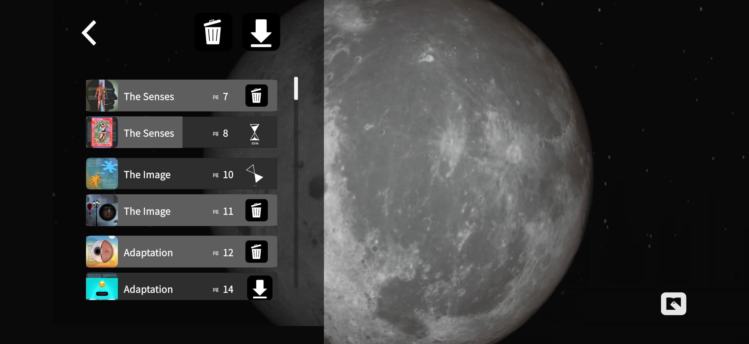 App screen
