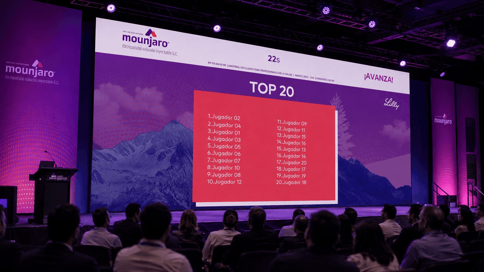 Final Top 20 participant leaderboard